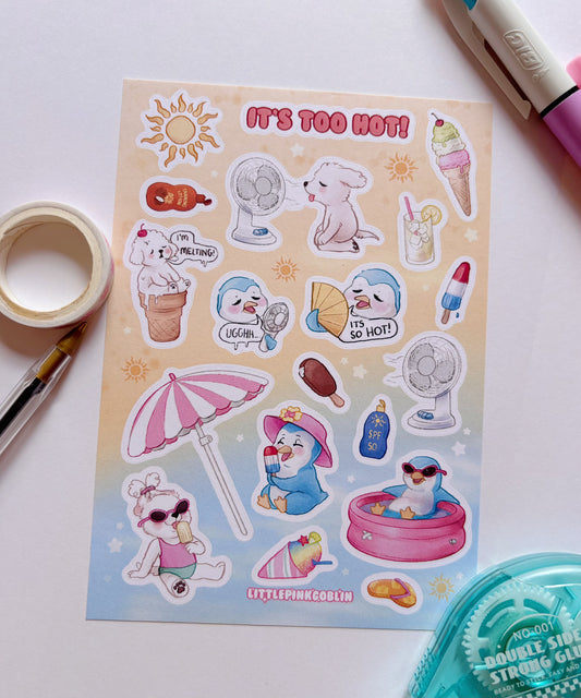 It’s Too Hot! | Planner Stickers