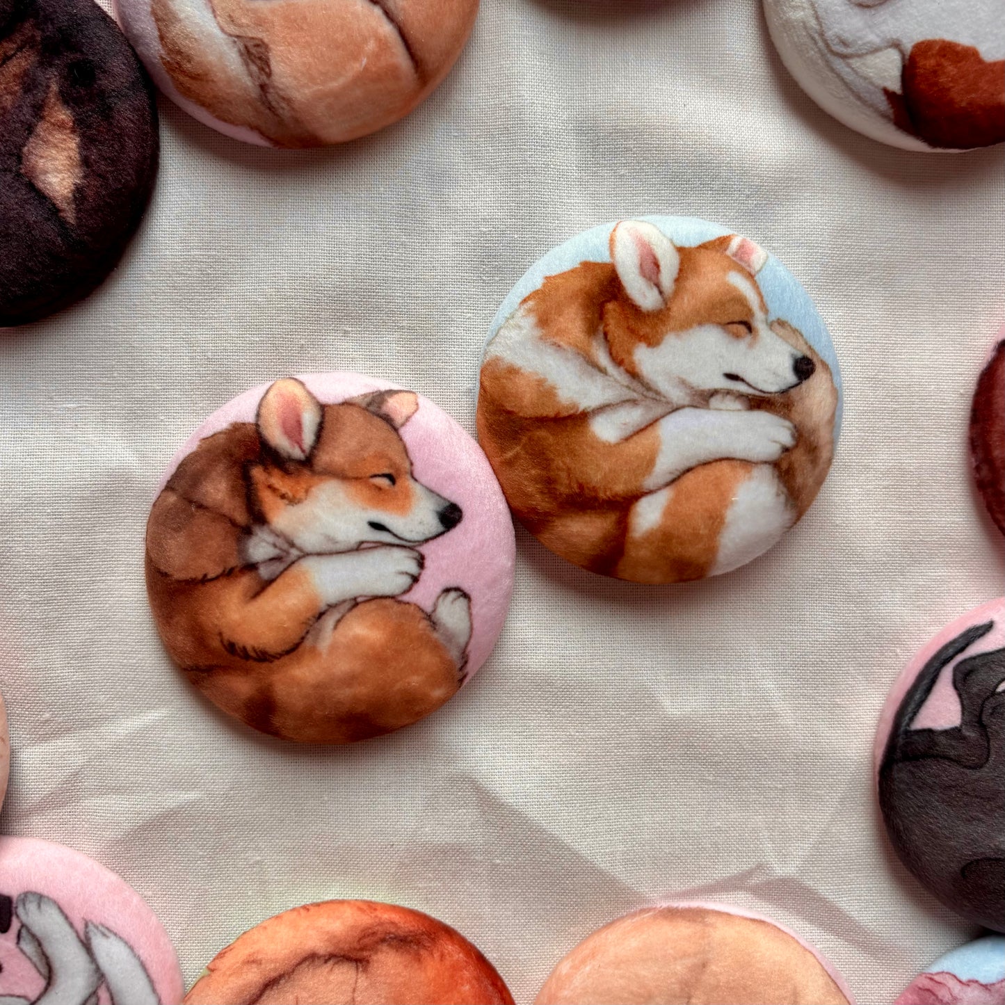 Paws & Dreams Plush Pin | Corgi