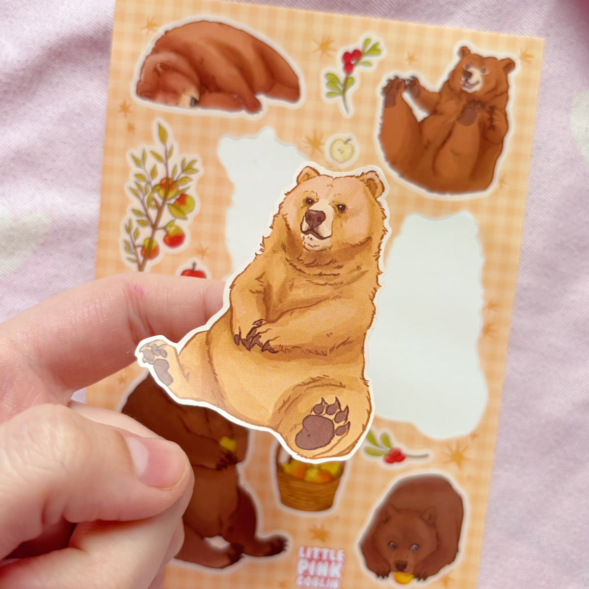 Apples & Bears | Vinyl Sticker Sheet