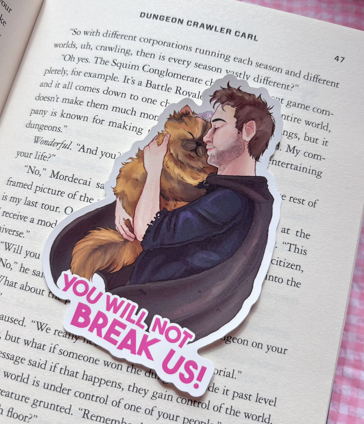 Dungeon Crawler Carl 'You Will Not Break Us' Vinyl Sticker