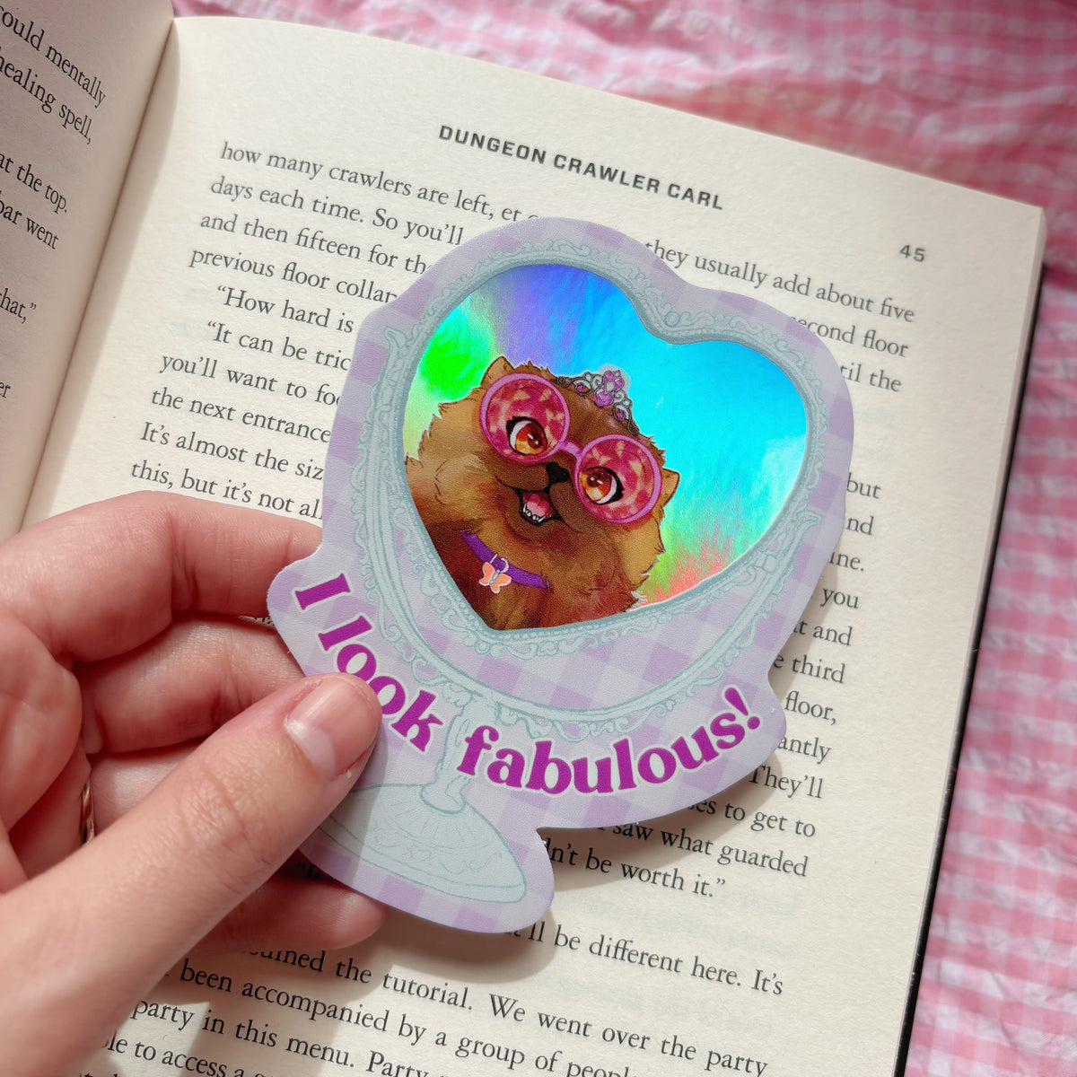Princess Donut 'I Look Fabulous' Mirror Vinyl Sticker