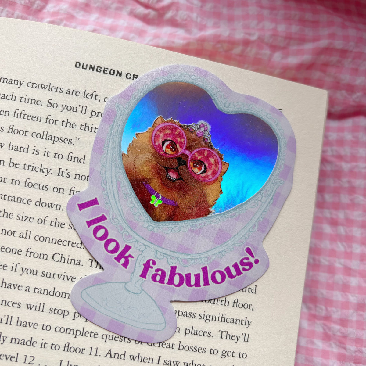 Princess Donut 'I Look Fabulous' Mirror Vinyl Sticker