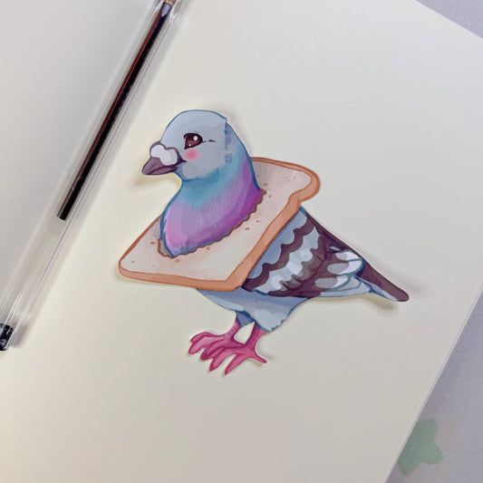 Borderless Pigeon Vinyl Sticker