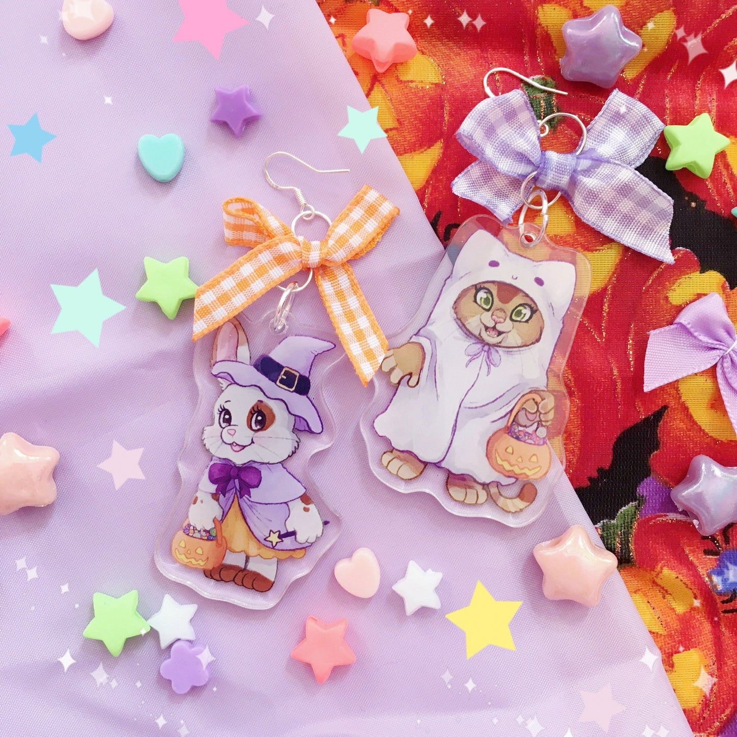 Trick or Treater Acrylic Charm Earrings