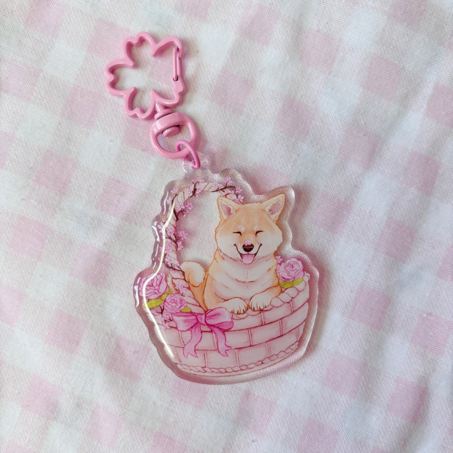 Basket Babies Cute Puppies | Acrylic Charms