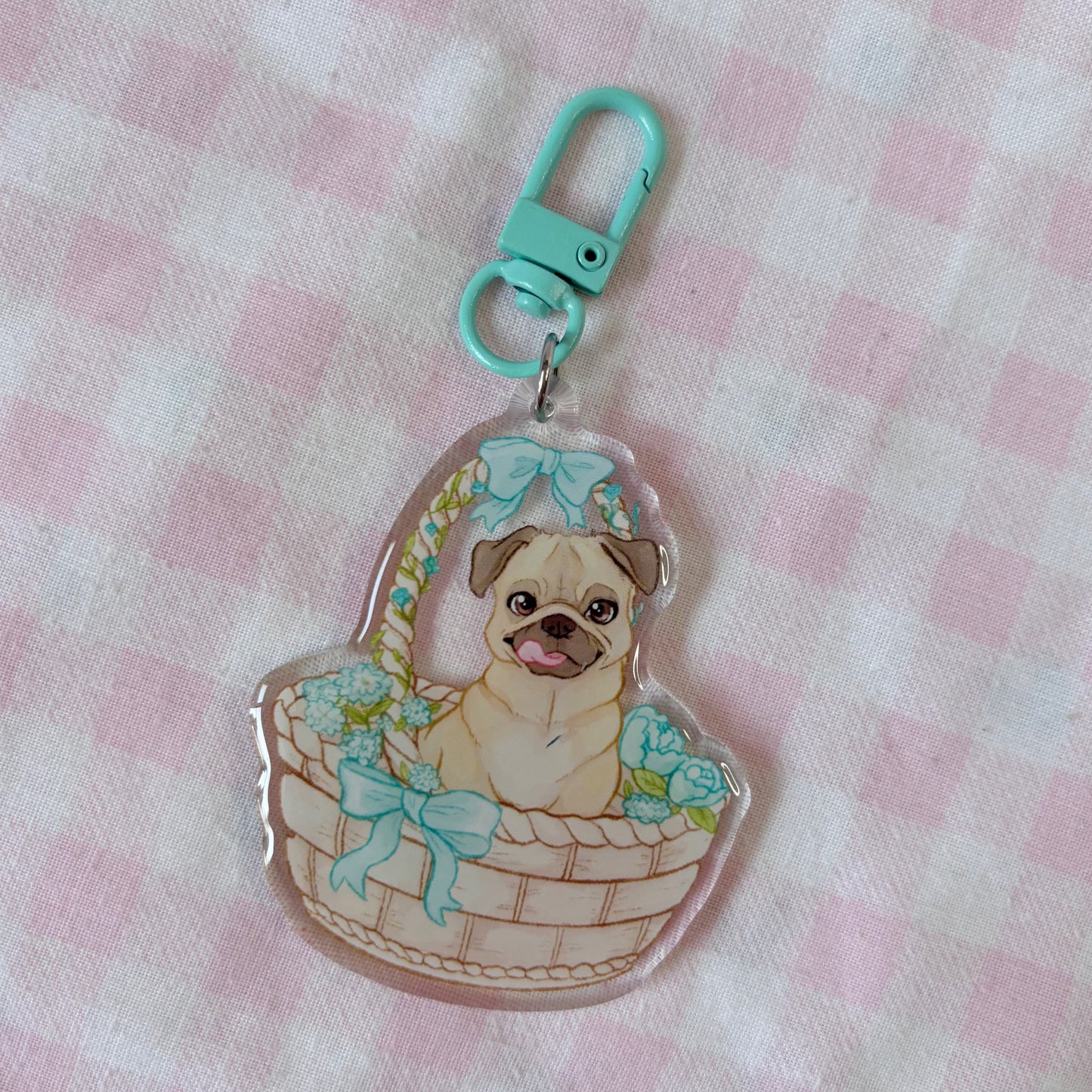 Basket Babies Cute Puppies | Acrylic Charms