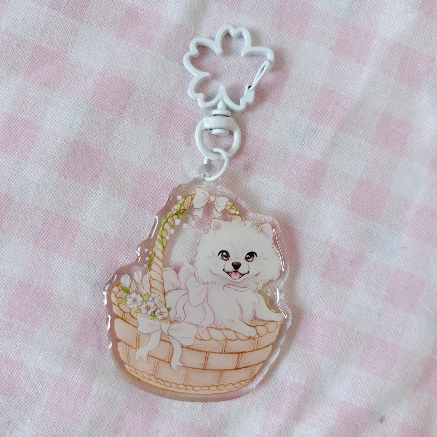 Basket Babies Cute Puppies | Acrylic Charms