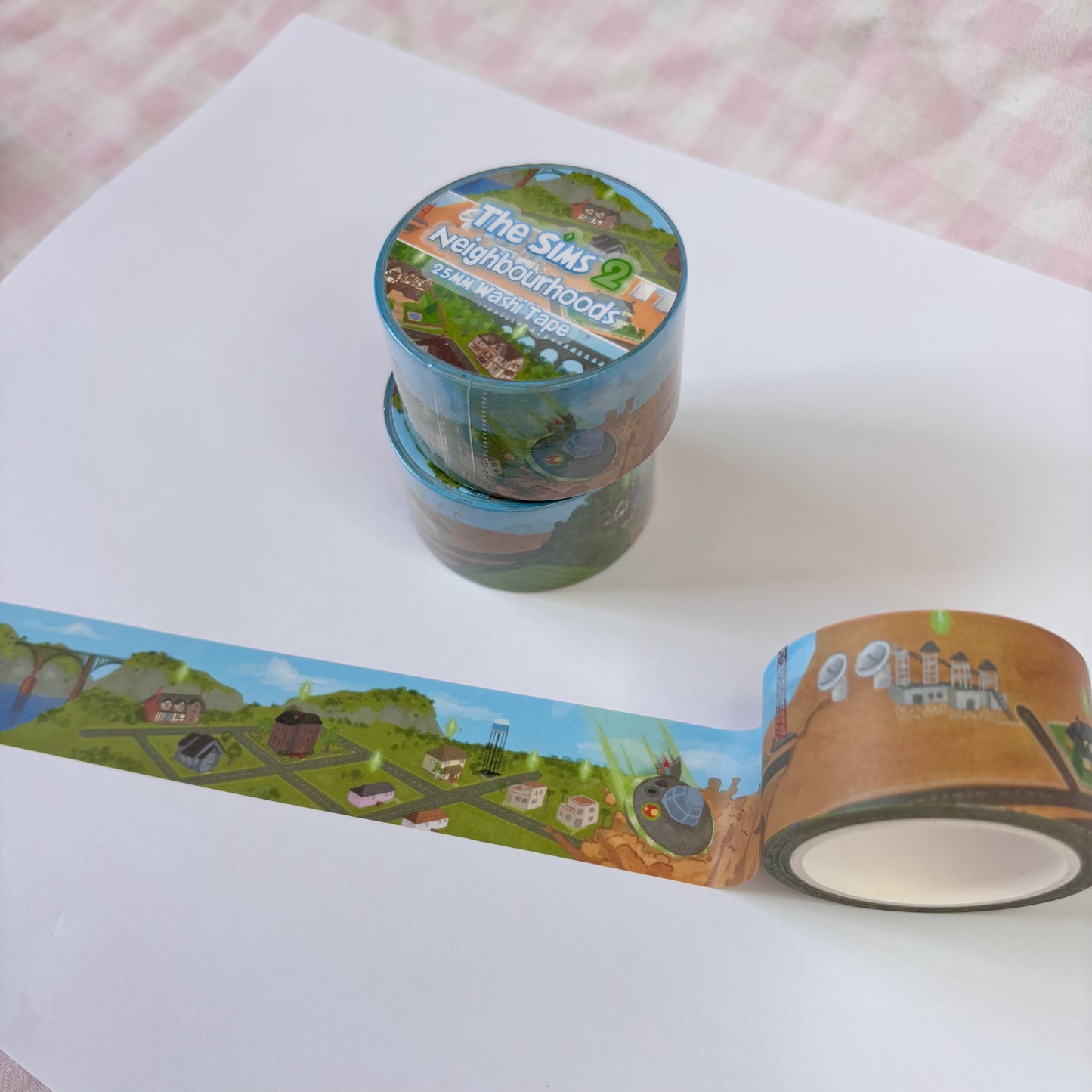 The Sims 2 Towns 25mm Washi Tape