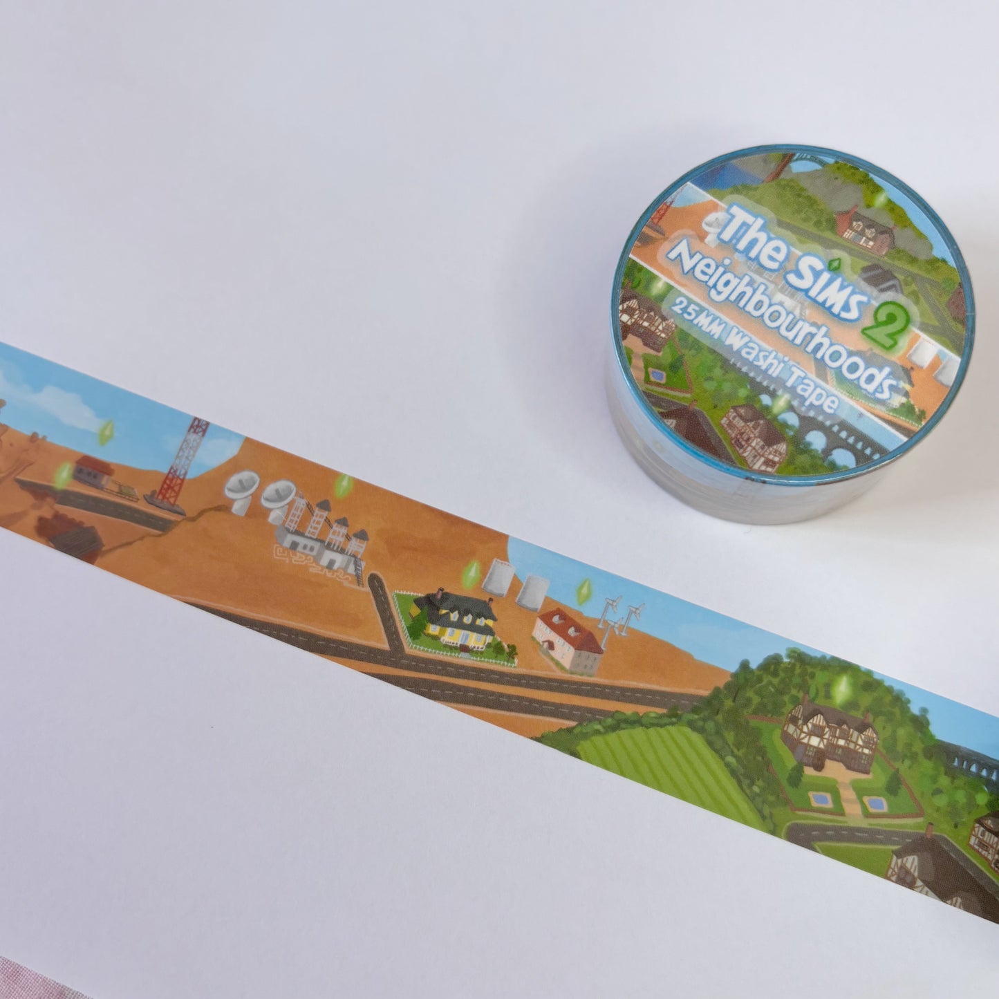 The Sims 2 Towns 25mm Washi Tape