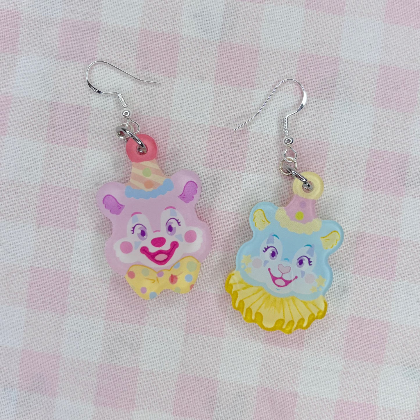 Little Clown Bears Earring Duo