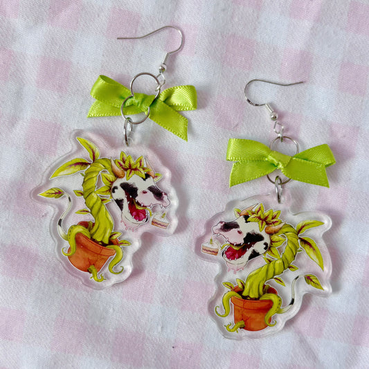 The Sims 2 Cow-Plant Acrylic Earrings