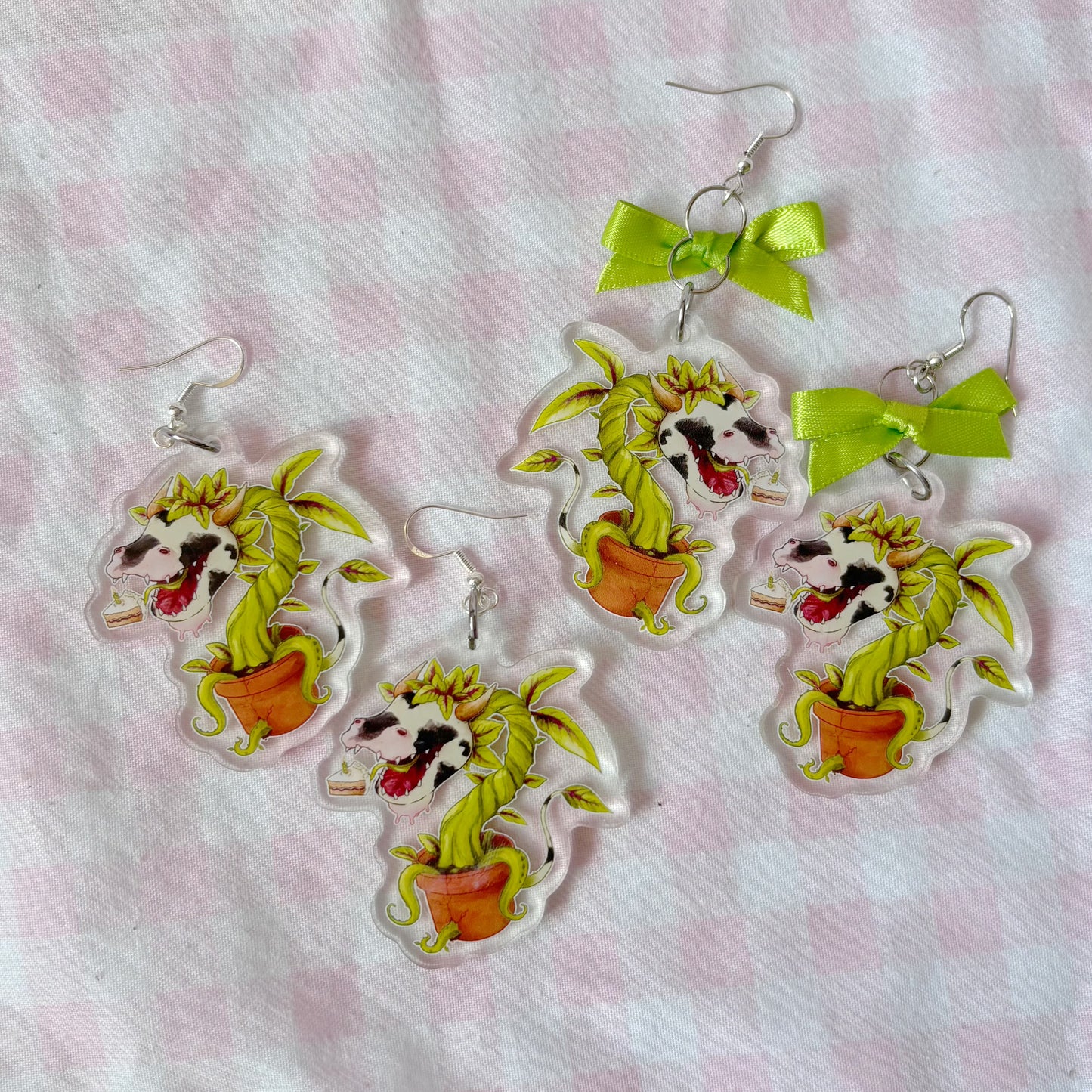 The Sims 2 Cow-Plant Acrylic Earrings
