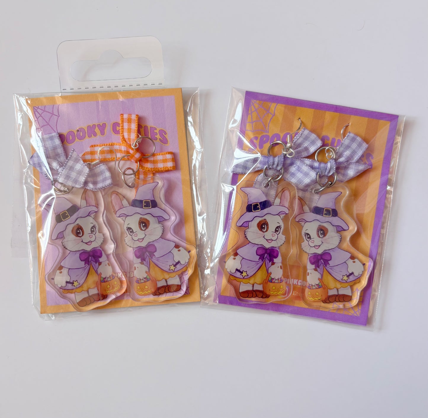 Trick or Treater Acrylic Charm Earrings