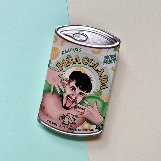 Käärijä's Pina Colada Tinplate Can Badge