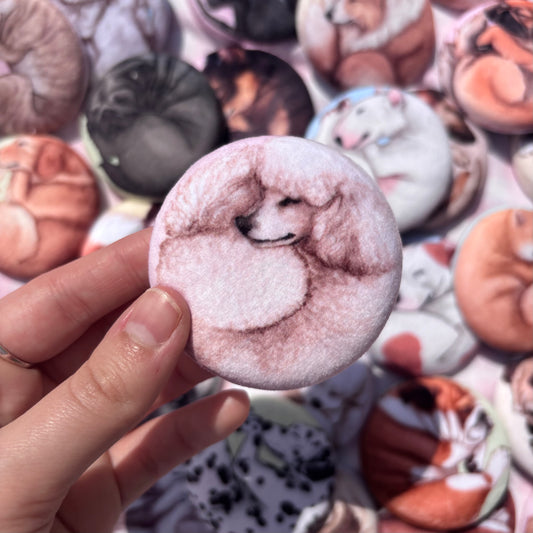 Paws & Dreams Plush Pin | Poodle