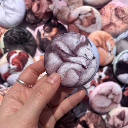 Paws & Dreams Plush Pin | Husky