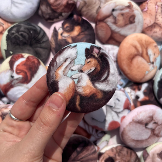 Paws & Dreams Plush Pin | Rough Collie