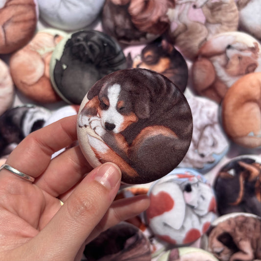 Paws & Dreams Plush Pin | Bernese Mountain Dog