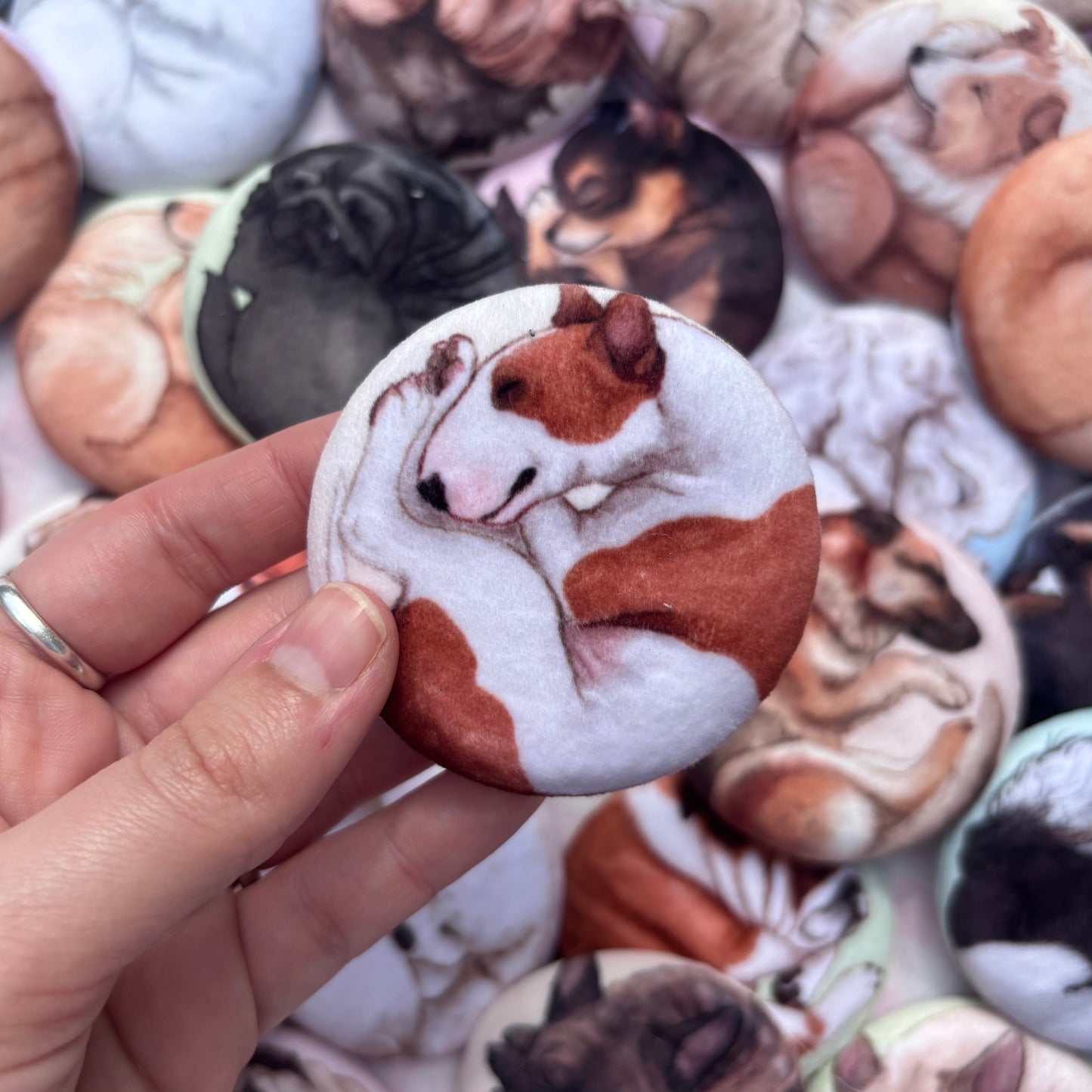 Paws & Dreams Plush Pin | Bull Terrier