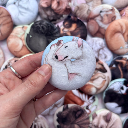 Paws & Dreams Plush Pin | Bull Terrier
