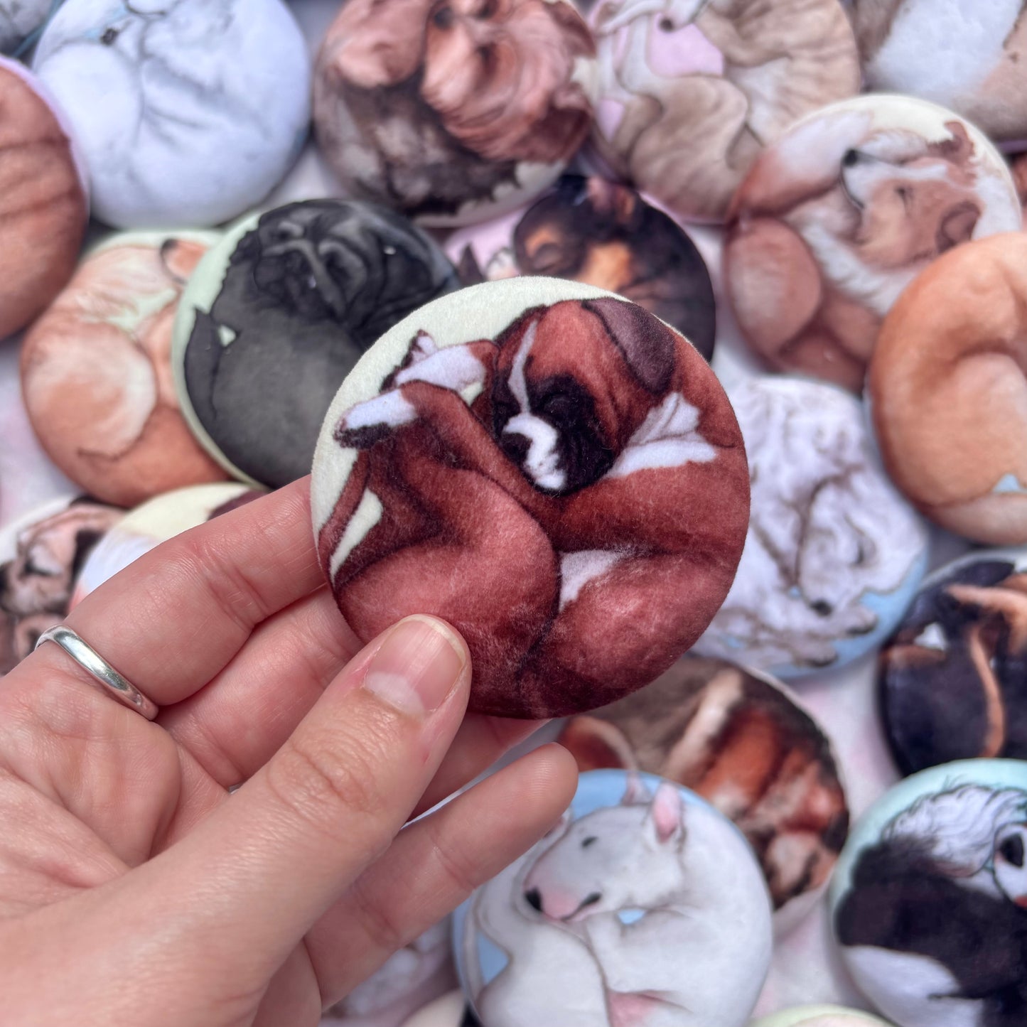 Paws & Dreams Plush Pin | Boxer