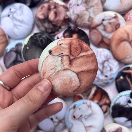 Paws & Dreams Plush Pin | Golden Retriever