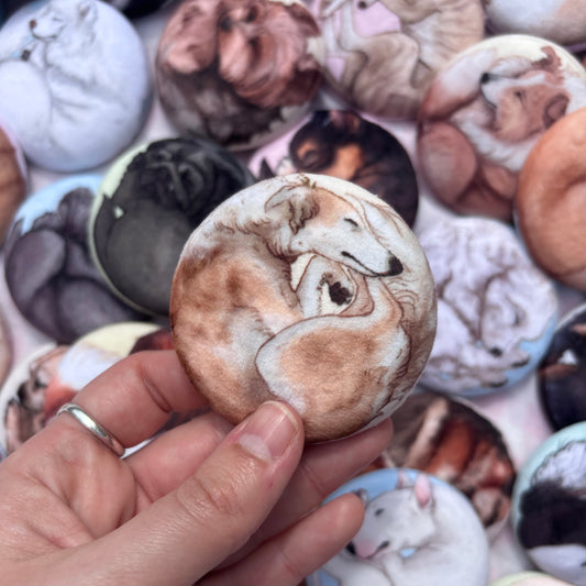 Paws & Dreams Plush Pin | Borzoi
