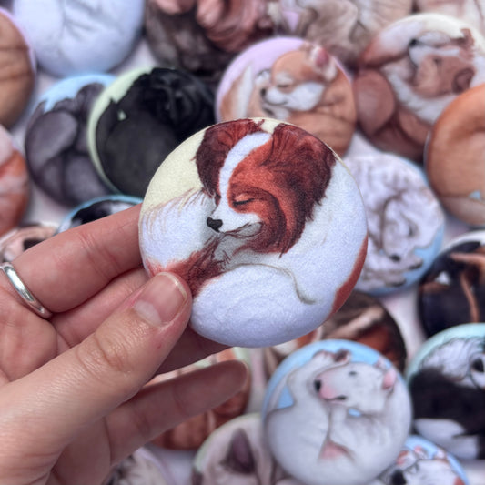 Paws & Dreams Plush Pin | Papillon