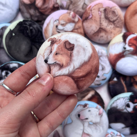 Paws & Dreams Plush Pin | Shetland Sheepdog
