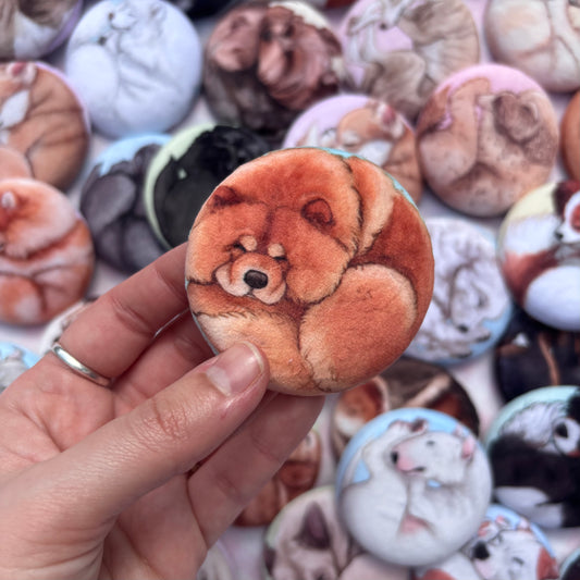 Paws & Dreams Plush Pin | Chow Chow