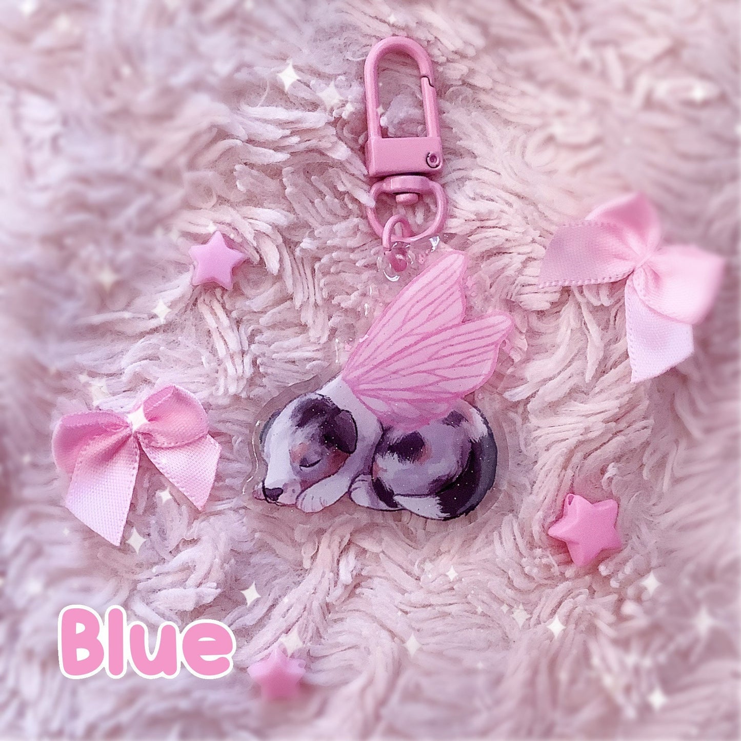 Sleeping Fairy Puppies | Acrylic Charms