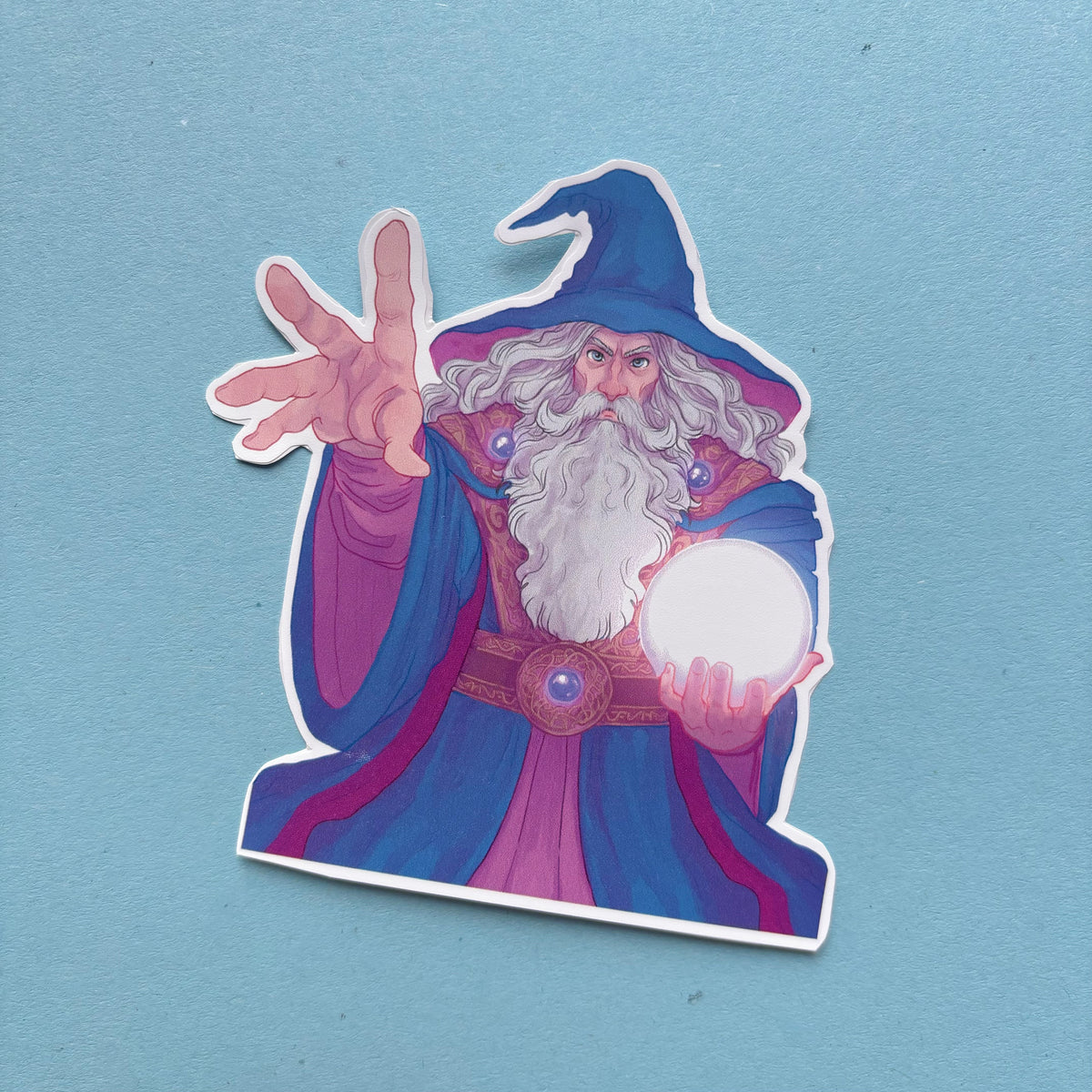 Magic Wizard Sticker Magical Wizard Waterproof Vinyl Sticker – LittlePinkGoblin