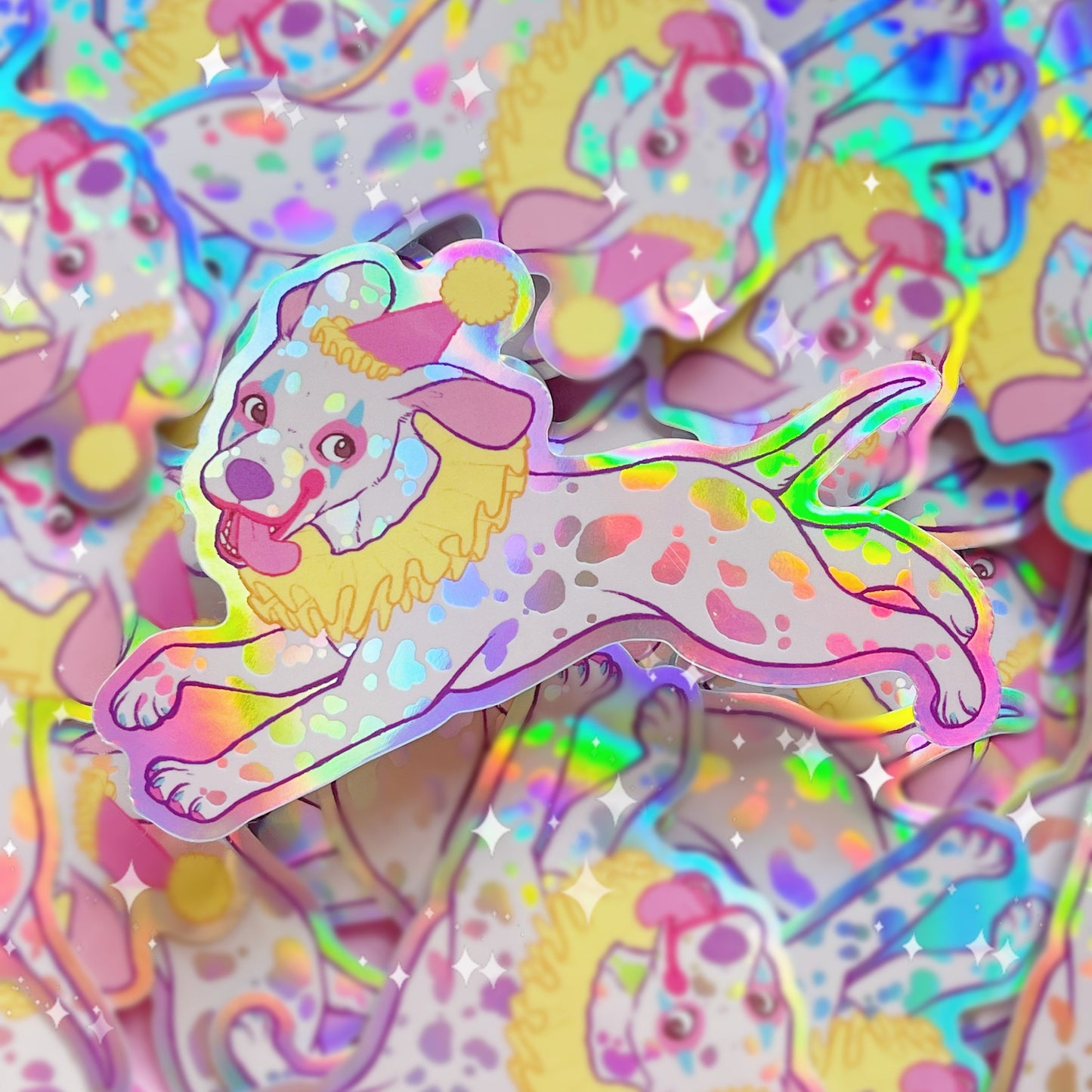 Jojo the Dalmatian | Holographic Vinyl Sticker