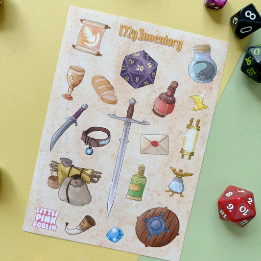 BG3 Inventory | Sticker Sheet