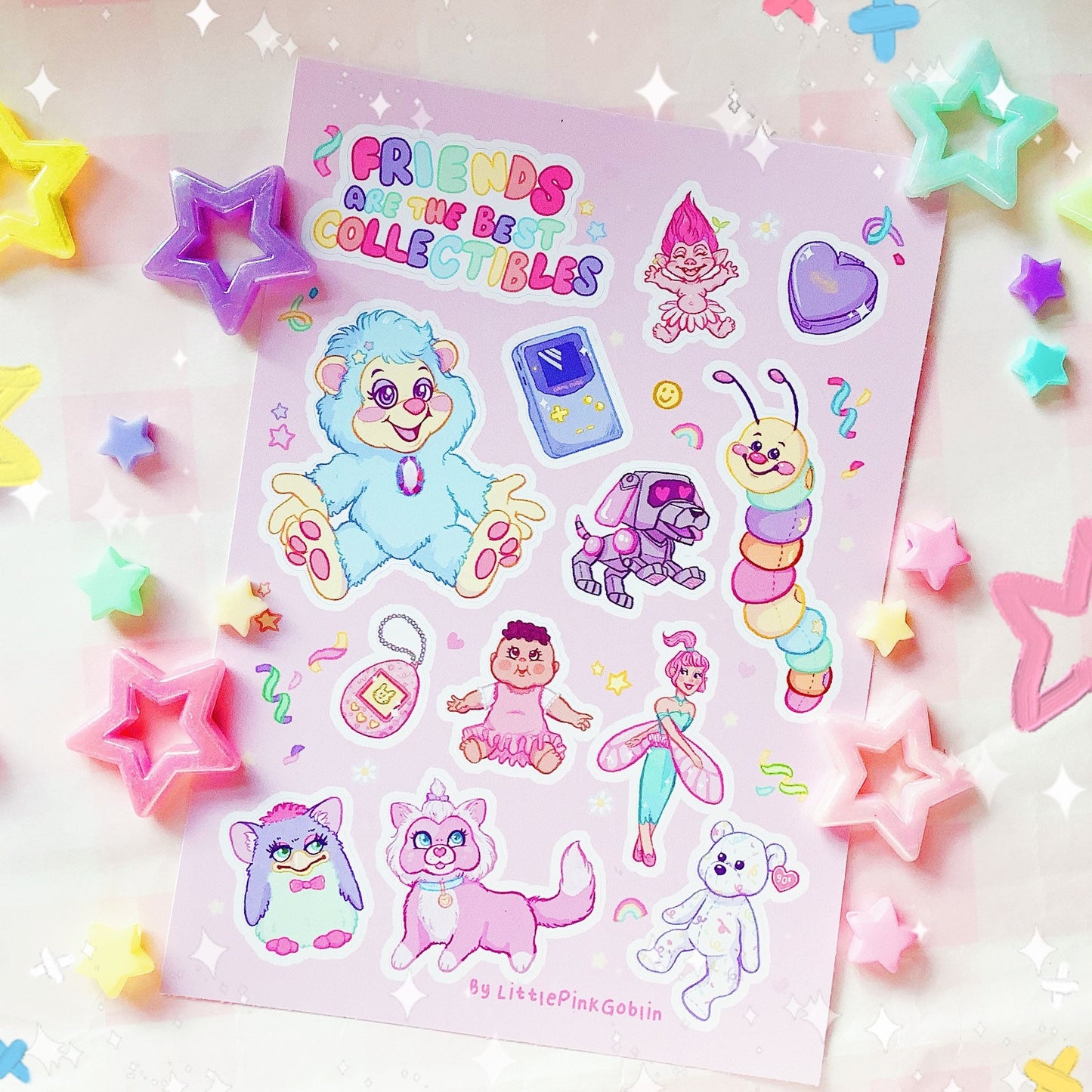 90s Toys Kidcore | Vinyl Sticker Sheet