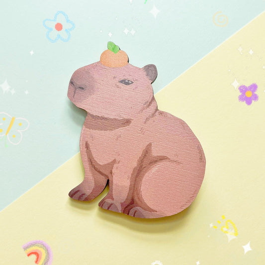 Cute Capybara | Wooden Pin