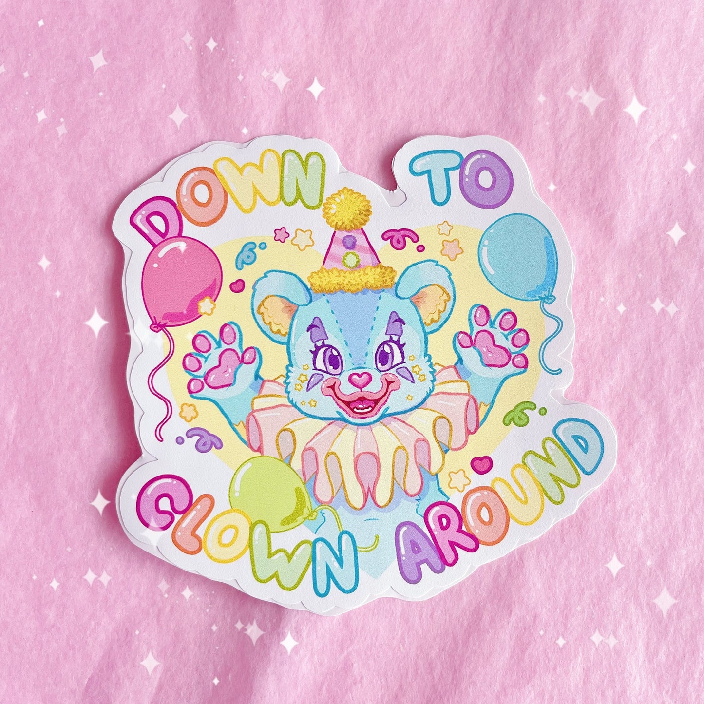 Down To Clown Around | Vinyl Sticker