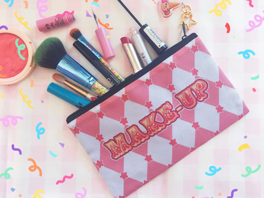 Clown Makeup Bag Circus Design Cosmetics Pouches