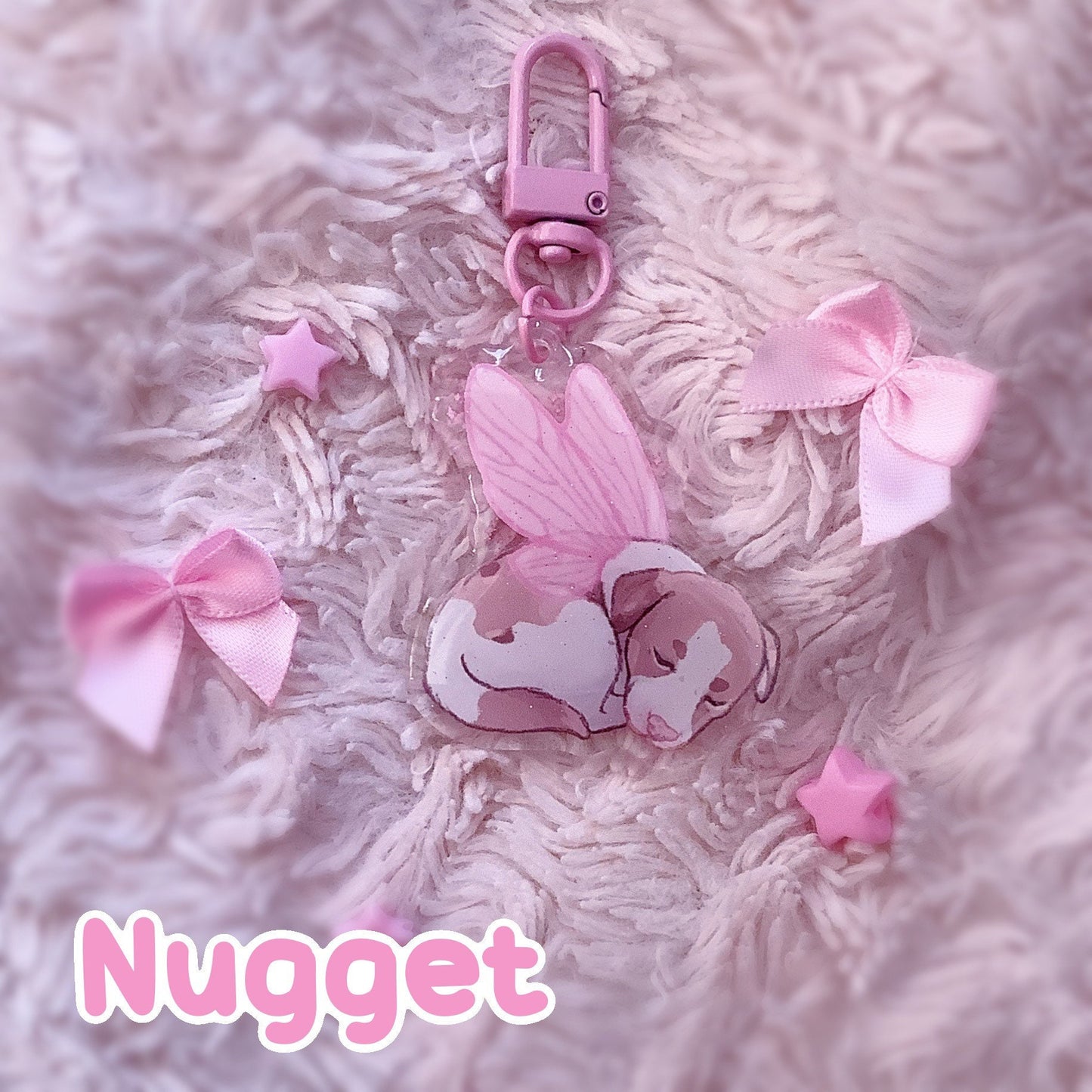 Sleeping Fairy Puppies | Acrylic Charms