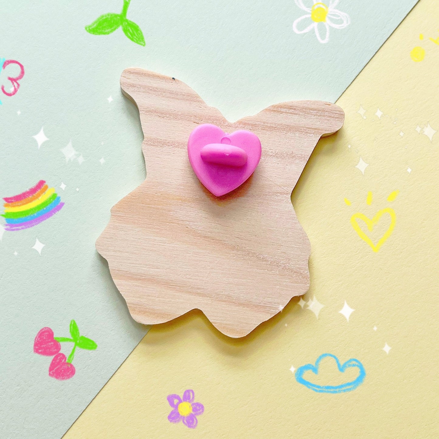 Gnomes In Love | Wooden Pin