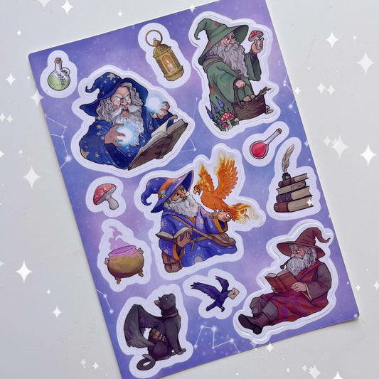 Magical Wizards | Vinyl Sticker Sheet