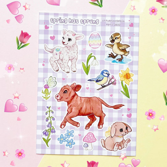 Springcore Animals | Vinyl Sticker Sheet