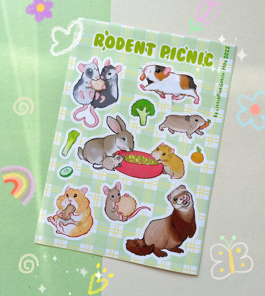 Rodent Picnic | Vinyl Sticker Sheet