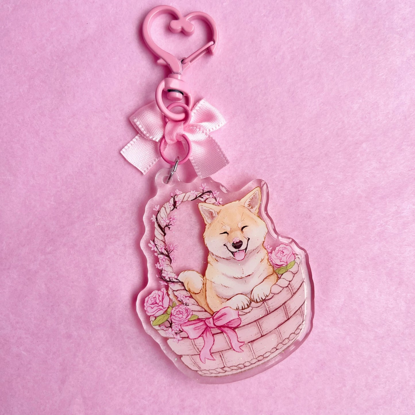 Basket Babies Cute Puppies | Acrylic Charms